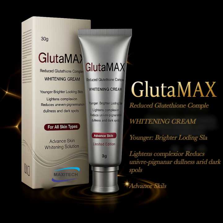 GlutaMax Skin Brightening Cream With Glutathione Reveals Beautiful And Perfect White Skin