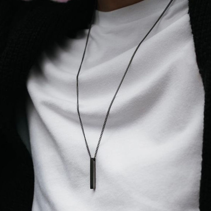 Black%20Stainless%20Steel%20Bar%20Locket%20/%20Pendant%20/%20Necklace%20For%20Men%20/%20Boys%20Neck%20-%20Image%204