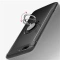 OnePlus 5 Case, Anti Drop WindCase 360 Degree Rotating Ring Clip Holder Case Compatible with Magnetic Car Mount, Dual Layer Shockproof Protection Kickstand Case Cover for OnePlus 5 5 5.5" Black. 
