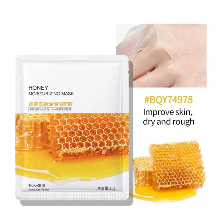 Bioaqua%20Honey%20Moisturizing%20Face%20Sheet%20Mask%20Improving%20Dryness%20Mask%20-%20Image%204