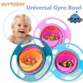 Magic Gyro Bowl 360 Rotate Spill-Proof Infants Toddler Baby Kids Training Feeding 360° Degree Rotatable Rotation Spill-Resistant Gyroscopic Children Rotary Balance Food Grade Children's Tableware Universal Practical Design Dishes Eating Bowls Learning. 