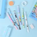 6Pcs/set Kawaii Cartoon Erasable Gel Pen 0.5mm Blue Ink Pen Cute School Office Supplies Writing Stationery Gift. 