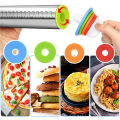 SAKURA 17Inch Stainless Steel Adjustable Rolling Pin Silicone Baking Mat Non-Stick Fondant Dough Rolling Pad Oven Liner Kitchen Utensil. 