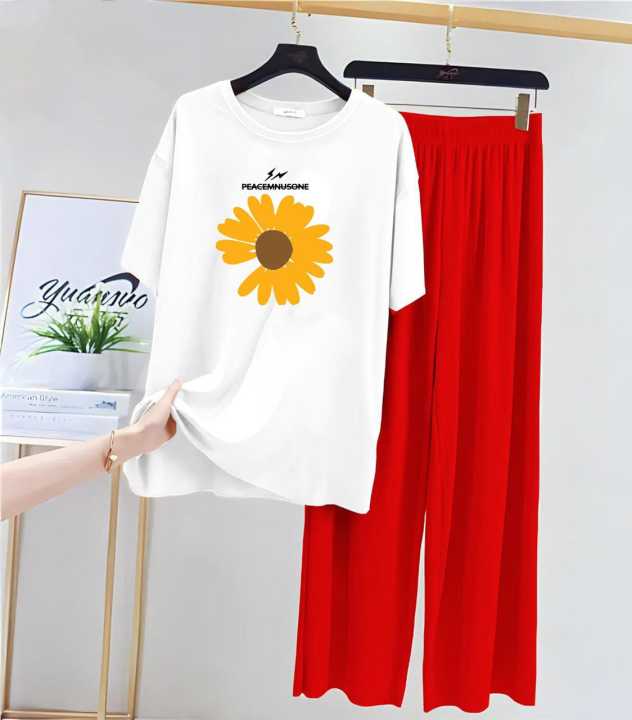 Not-Just-Nighty%20Cotton%20Jersey%20Pajama%20Set%20for%20Women%20S%E2%80%93XL%20&%20Girls%207%E2%80%9314%20Years%20%7C%20Sunflower%20Summer%20Sleep,%20Lounge%20&%20Home%20Wear%20-%20Image%205