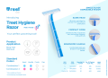 Treet Hygiene Single Blade Disposable Body Razor 1s Pouch. 