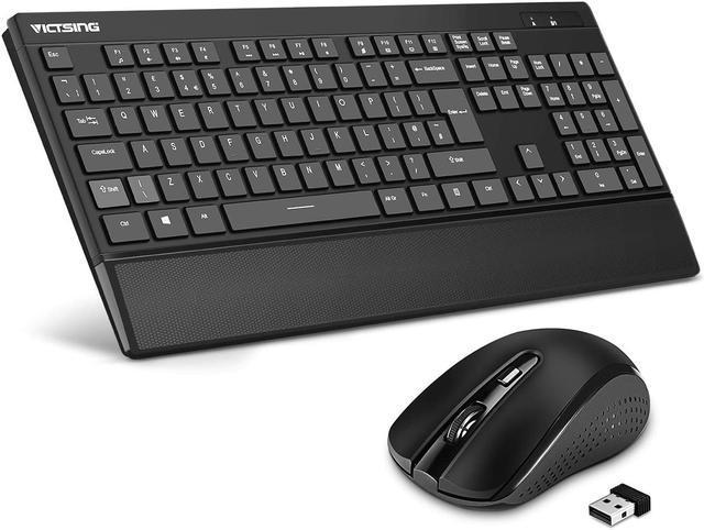 ViCTSING Wireless + Bluetooth Keyboard, Model PC 132A