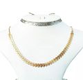 Best Qualtiy Golden Leaf Chain Fish bone chain Design For Girls And Womens. 