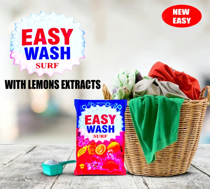 Top Wash Powder Easy surf washing powder 1kg Best Quality Performance with Strong ...