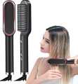 Mini Hair Straightener Brush – Anti-Scald Hot Comb for Fast Hair Styling. 