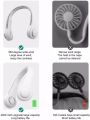 New Portable Neck Fan, Foldable Bladeless Neck Fan, Wearable Cooling Neck Fan Perfect for Travel, Sports. 
