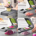 Vegetable Cutter - Vegetable Cutter And Slicer - Fruit Cutter - Vegetable Chopper - 16 in 1 - Fruit Slicer - Slicer Machine - Multifunctional Cutter - Vegetable Dicer - Shredder With Basket - Cheese Shredder - Ramadan Special. 