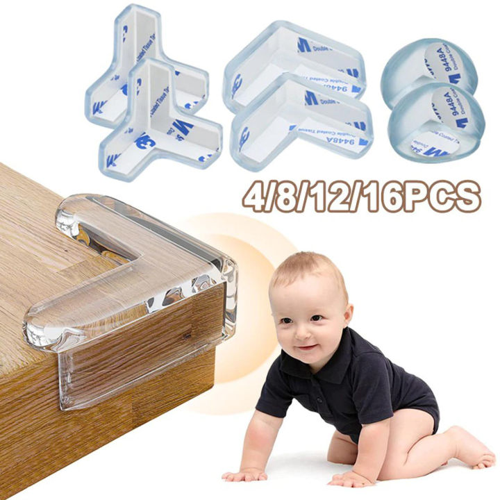 4(PCS) Silicone Table Corner Protector for Kids Safety Table Corner Covers for Glass Table - Baby Safety Equipment