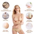 Design Sweet Silicone Chest Sticker Simple Round Strapless Chest Sticker Female Self-adhesive Bra Reusable Chest Sticker Bra Pad. 