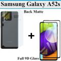 Samsung Galaxy A52s Glass Protector 9D|5D|6D|10D|11D|21D Black Tempered Glass Screen Protector Full Glue Edge To Edge + Back Matte Protection Soft Skin Sheet Soft Film Back Protector For Samsung Galaxy A52s. 