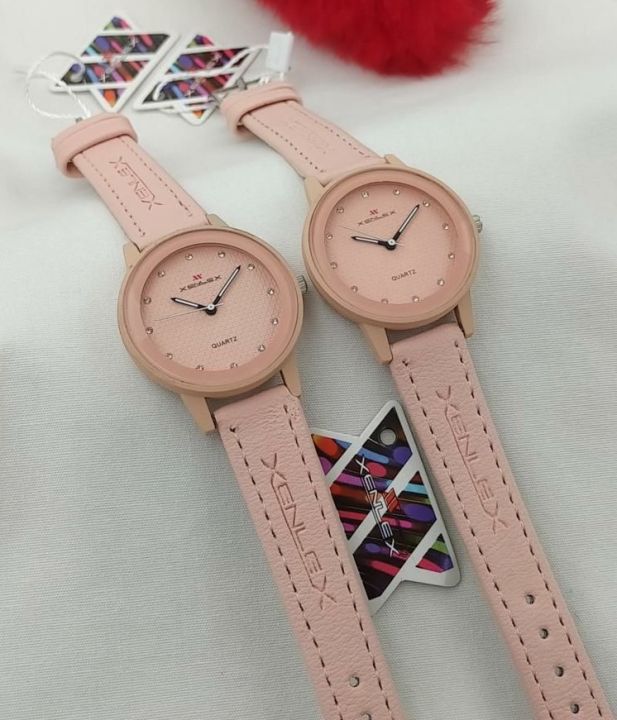 Stylish Waterproof Ladies Leather strap Watch premium quality