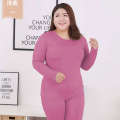 100.00kg plus Size Thermal Underwear Women Chubby Girl Plus _ size Heattech Long Johns Set Winter Bottoming Trousers Pamas. 