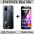 Back Jelly Hydrogel Protection For Infinix Hot 10s | Screen Protector Glass For Infinix Hot 10s. 