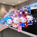 Kawaii Sanrio Keychain Cute Cartoon Hello Kitty Keychains KT Cat Car Key Ring Backpack Pendant Ornaments Jewelry Holiday Gifts. 