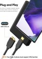 USB C to Micro B Cable 1FT - 10Gbps Data Transfer Speed, Braided USB 3.1 Type C Male to Micro B Male Cable for Hard Drives, Space Gray. 