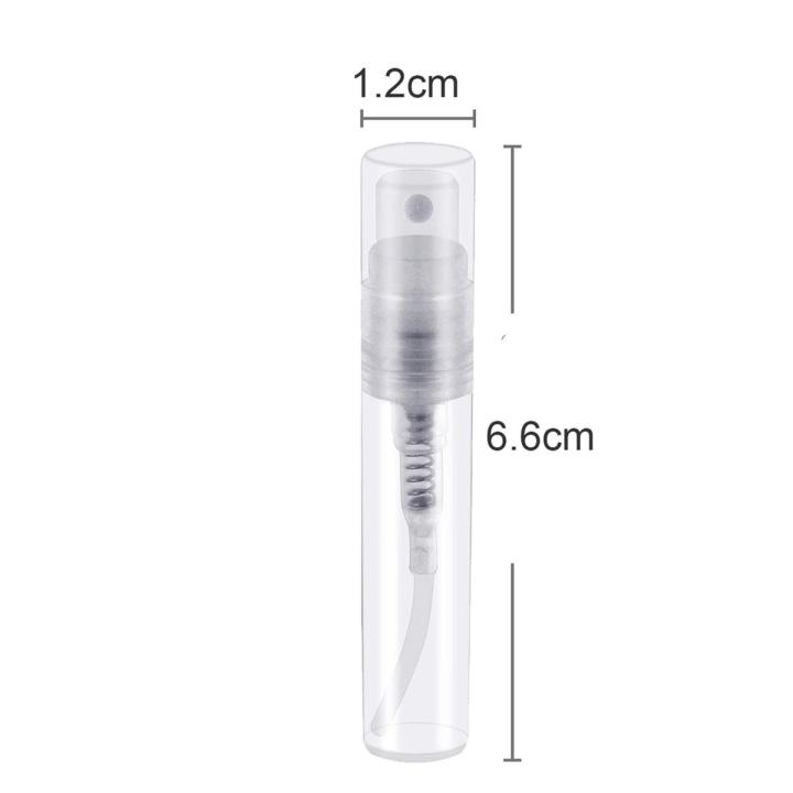 100 Pcs Disposable Perfume Atomizer, Clear Plastic Spray Bottle Portable Fragrance Spray Bottle - 3Ml