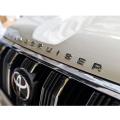 Toyota Land Cruiser Words Alphabet Letters Bonnet / Hood Logo / Emblem Chrome. 
