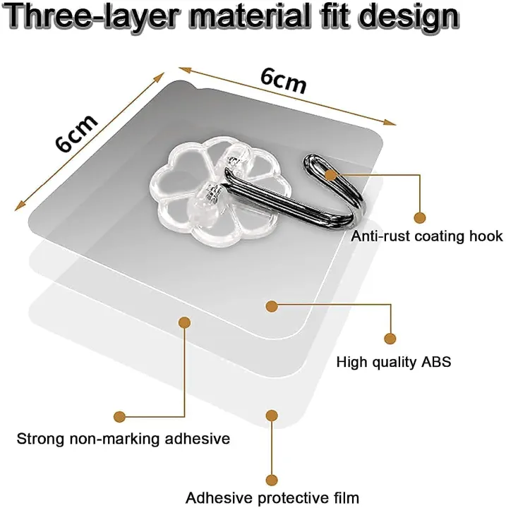 10Pcs%20Pack%20of%20Adhesive%20Suction%20Cup%20Hooks%20stick%20hook%20Heavy%20Duty%20Sticky%20Wall%20&%20Ceiling%20&%20Door%20Nail%20Free%20Clear%20Hook%20for%20Bathroom%20and%20Kitchen%20No%20Scratch%20Waterproof%20and%20Oilproof%20Sticker%20-%20Image%208
