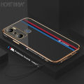 Hontinga for Infinix Hot 20i Back Cover（Free Lanyard）Luxury 6D Fashion Racing Side Pattern Case Soft Silicone Square Mobile Cover. 