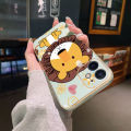 YIWESAN For vivo Y55s 5G Case Thin Side Edge Square New Design Phone Cases Plating Pattern Cartoon Fashion Lion Silicone Casing Full Back Cover Camera Protection Shockproof Softcase. 