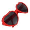 Fashion Funny Summer Love Heart Shape Sunglasses Yellow. 