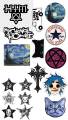 Mixed Aesthetic Stickers 15-PCS Pack - Grunge, Band Logos & Art Decals for Laptop, Mobile, Bottle & Journal Girls and Boys Vibes. 