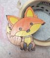 Coloring Fox Kids Unfinished MDF Laser Cut. 