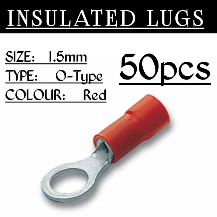 50pcs%20O%20TYPE%20Insulated%20lugs%20Brass,%20control%20thimbles,%20Ring%20Cable%20Lugs,%20Wire%20Terminals%201.5mm,%202.5mm%20nd%204mm%20to%206mm%20-%20Image%203