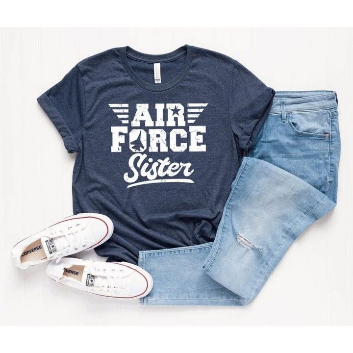 Air Fore Sister Shirt Air Force Sister Gift Military Sis TShirt