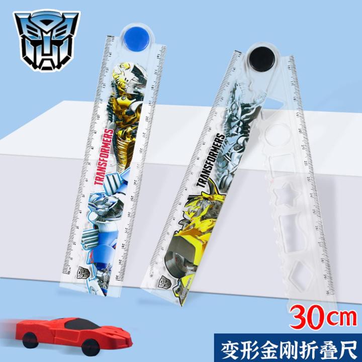 Transformers Optimus Prime primary school students with folding ruler ...