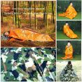 [HOT] New Thermal Keep Warm PE Emergency Blanket Waterproof Camouflage Portable Emergency Blanket Survival Sleeping Bag Outdoor Tool. 