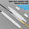 10pcs Fiber Optic Fusion Protection Round Box for Drop Cable Optic Fiber Fused Encounter. 