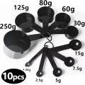 10pcs Kitchen Measuring Spoons & Cups Scales Spoons Sets Teaspoon Coffee Sugar Scoop Cake Baking Flour Measuring Cups Kitchen. 