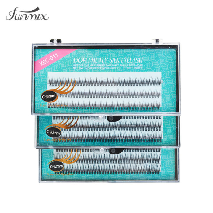 Killer Bzzo Popular Natural Fishtail Type Fashion Dovetail Fly Eyelash Soft Mink Eyelash Extension Tool Eye Lash