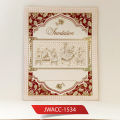 Color Border Invitation Wedding Shadi Card. 