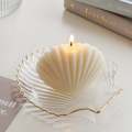 Mini Seashell Scented Candle Set of 2 Coastal Decor Home Fragrance. 