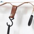 Awning Tent Hanging Hook Outdoor PU Leather Hook for Camping Travel Towels. 