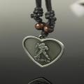 AQUARIUS SIGN PENDANT HEART SHAPE WITH CHAIN FOR unisex. 