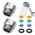2 Pieces Flow Restrictor Water Flow Restrictor Set Up to 70% Water Saving for Shower. 