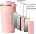 Imported Coffee Mug 17oz - Insulated 380ml / 500ml Coffee Travel Mug Spill Proof with Leakproof Lid Vacuum Stainless Steel Thermos Coffee Tumblers to GO, Reusable Coffee Cup for Men and Women for Hot & Cold Drinks. 