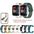 Magnetic clasp Strap For Realme watch 3 3pro 2 S Pro / T1 Smartwatch Breathable Soft Silicone Bracelet band. 