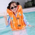 Inflatable swimming jackets for  kids different sizes(Size A, Size B, Size C). 