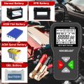 Battery Tester Tools KINGBOLEN BM550 6V 12V 24V Automotive Diagnostic Tools 100-2000 CCA Tester 2Ah-220Ah Battery Analyzer Car Battery Tester Ups Battery Tester Solar Battery Tester Battery Loader Tester. 