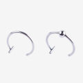 1 PC Fashion Simple Personality Titanium Steel Lip Clip Nose Ring Women Man Body Jewelry Accessories. 