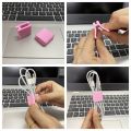 （New）[Featured] 1 Pc New Multi-purpoe imple Dek Data Cable Organizer / Mini UB Charging Cable Management Winder Clip / uitable for Home, Office, Car Cable Line Organize. 