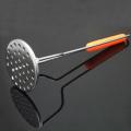 Multicolor Long Lasting Handle Kitchen Potato Masher (1 pc x Random Color) | Potato Masher Stainless steel potato and vegetable masher with plastic handle - assorted colors. 